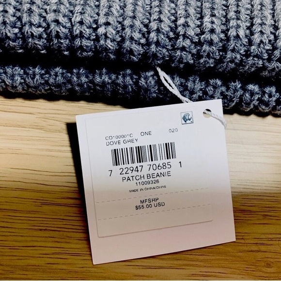 Coach Patch Logo Knit Cuff Beanie NWT color: Dove Grey🩶 - Picture 5 of 7